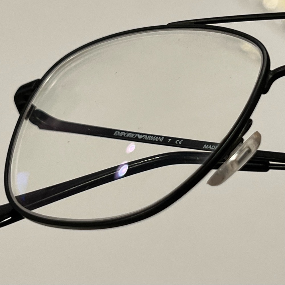 Emporio Armani Mens Aviator Style Eyeglasses - Picture 10 of 16
